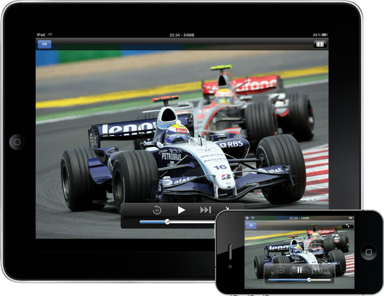 Diffusez une source video en direct sur iPhone, iPad, iPod Touch et smartphone/tablette Android