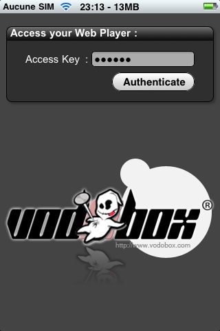 Protegez l'acces a votre serveur de streaming video VODOBOX iPhone Server par un mot de passe